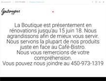Tablet Screenshot of gourmeyeur.com